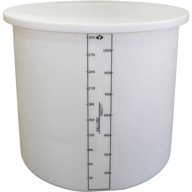 300 Gal Open Top Tank-1.5 HDLPE Natural - Model 01-29052